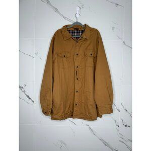 Boulder Creek Trading Company Field Jacket Men’s Caramel Brown Flannel Lined 3XL